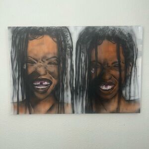 1/1 Airbrush Canvas ‘Gap tooth smiles’
